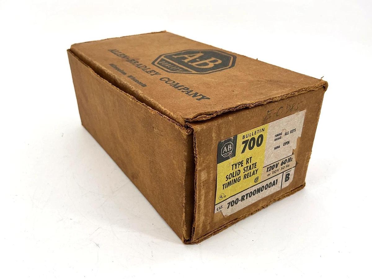 Used Allen Bradley 700-RT00N000A1 Ser B Solid State Timing Relay 110/120V 50/60HZ