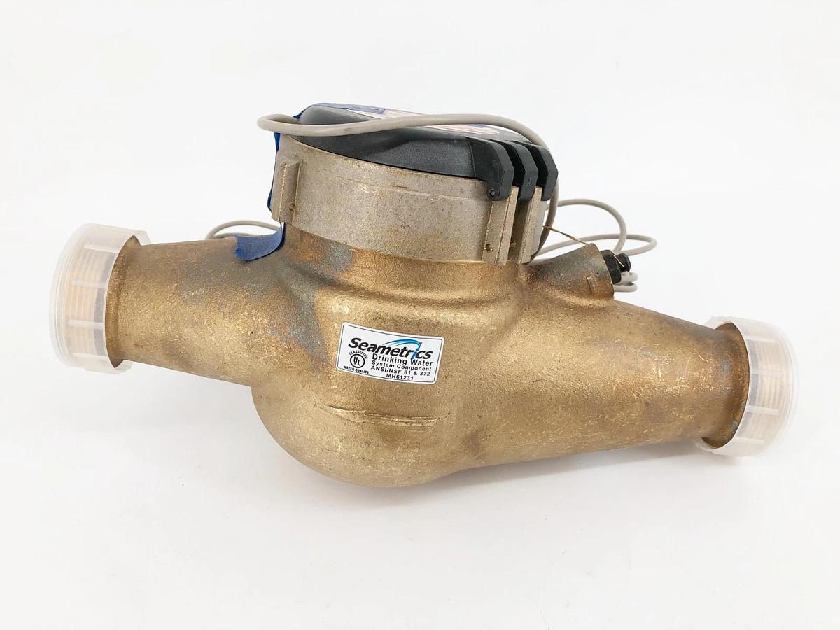 New SeaMetrics MJNR-150-100G Flow Meter 1-1/2" 100 Gal/Pulse MH61231