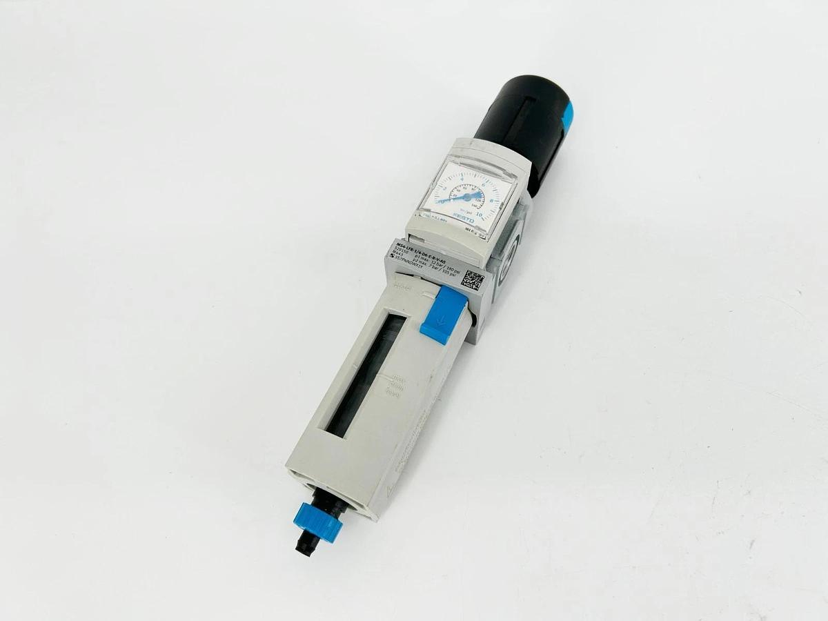 New Festo MS4-LFR-1/4-D6-E-R-V-AS Filter Regulator 180psi G1/4 529150 - No Box