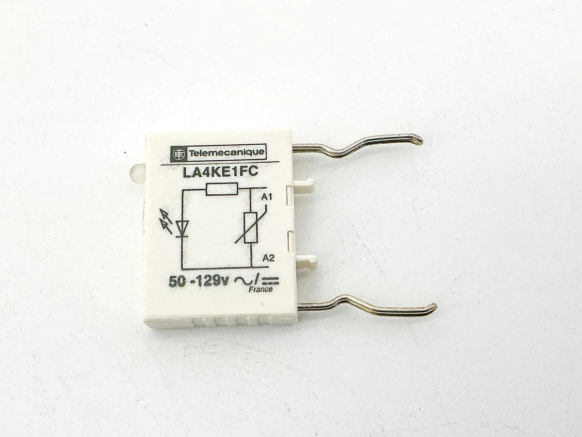 New Lot of 5 Telemecanique LA4KE1FC Suppressor Relay Module 50-129V - No Box