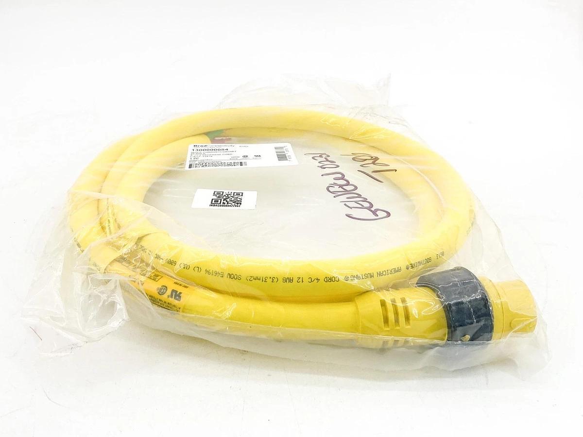 New Brad Connectivity 1300000084 Quick Change Cordset 4P Male 32676