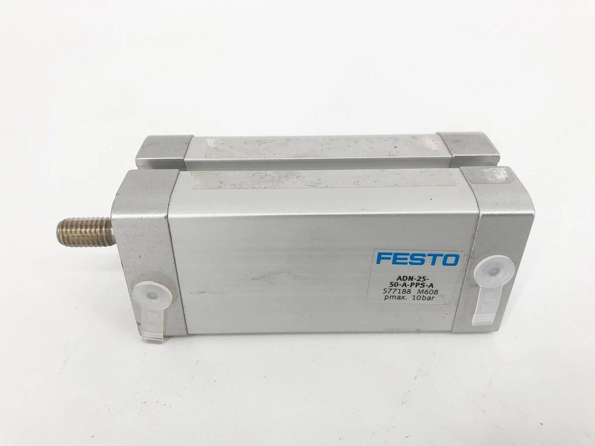 New Festo ADN-25-50-A-PPS-A Cylinder 25mm Bore 50mm Stroke 577188 - No Box