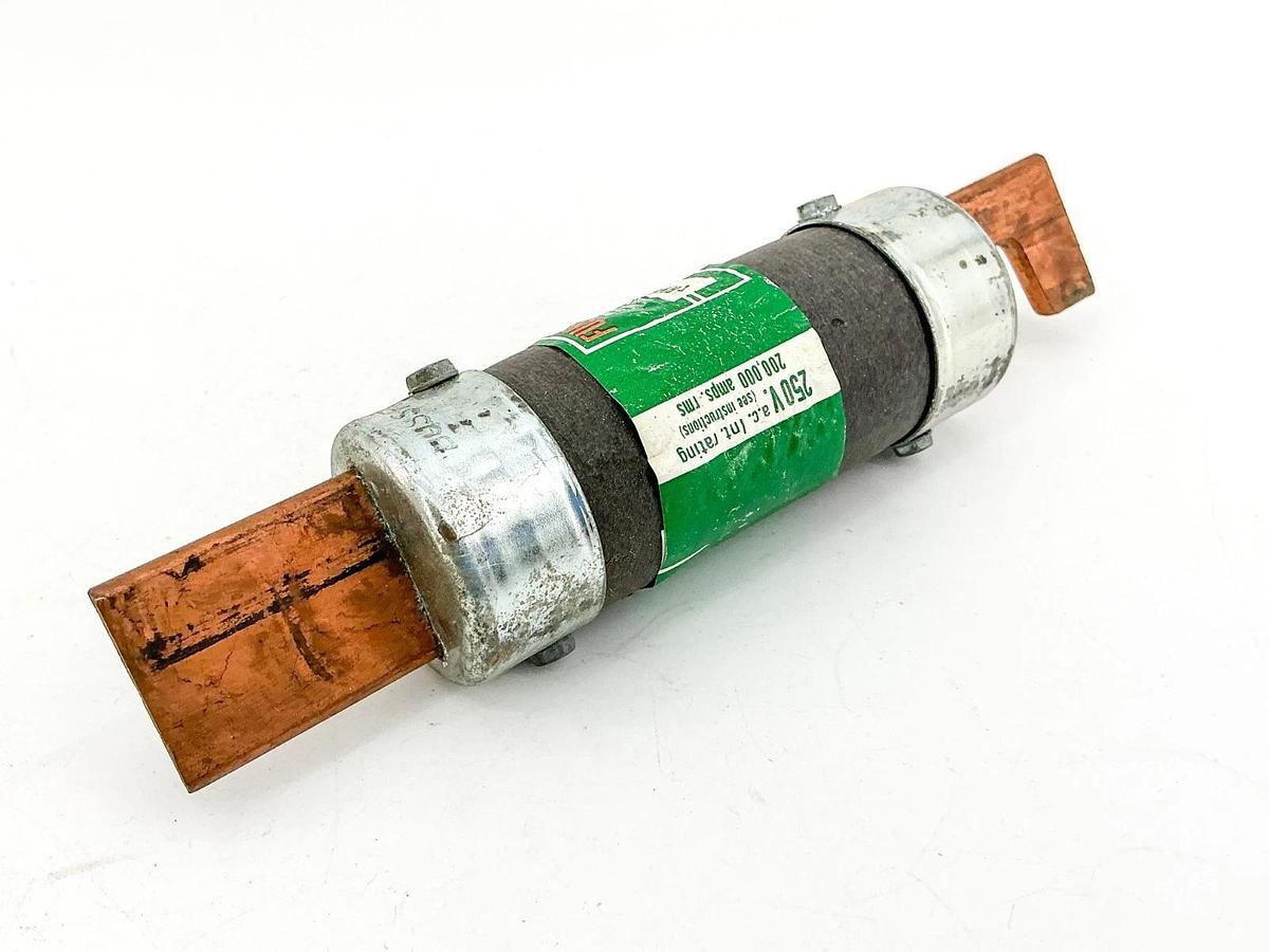 New Bussmann FRN-R-200 Fusetron Dual Element Fuse 200A 250V Class RK5