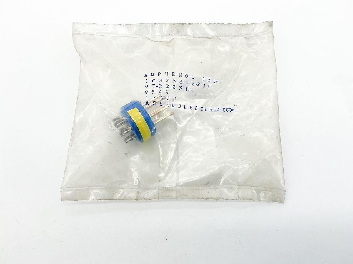New Amphenol 10-825812-23P Receptacle Male Insert 97-22-23P