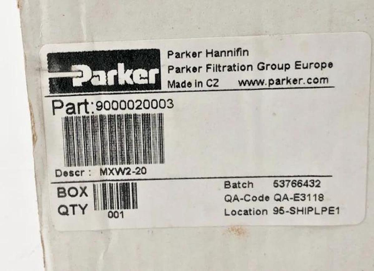 New Parker MXW2-20 Hydraulic Oil Filter Cartridge 9000020003