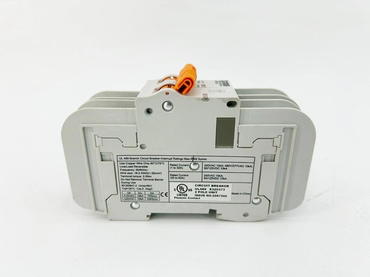 New Phoenix Contact TMC 82D 02A Circuit Breaker 240VAC 2907652
