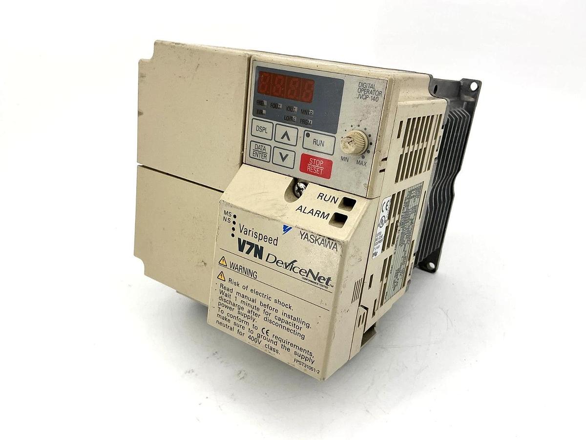 Used Yaskawa CIMR-V7NU43P7 Varispeed Drive 3PH 12A 380-460VAC 50/60HZ