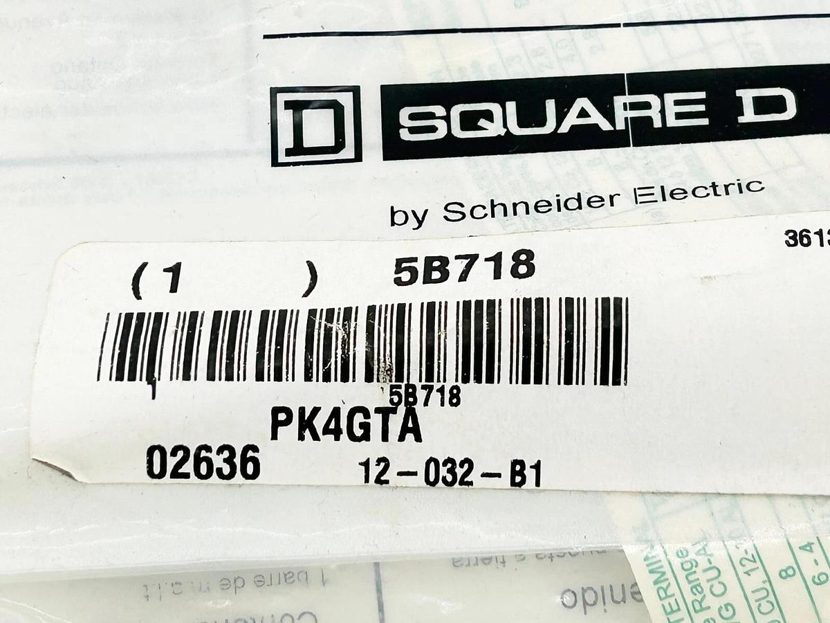 New Lot of 3 Square D PK4GTA Grounding Bar Kit 5B718
