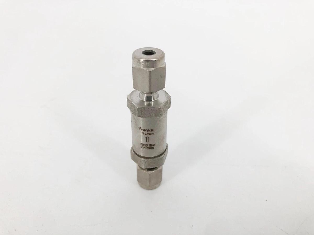 New Swagelok SS-2F-2 Inline Filter 2 Micron 1/8 Tube 316 SS 0002415941 - No Box