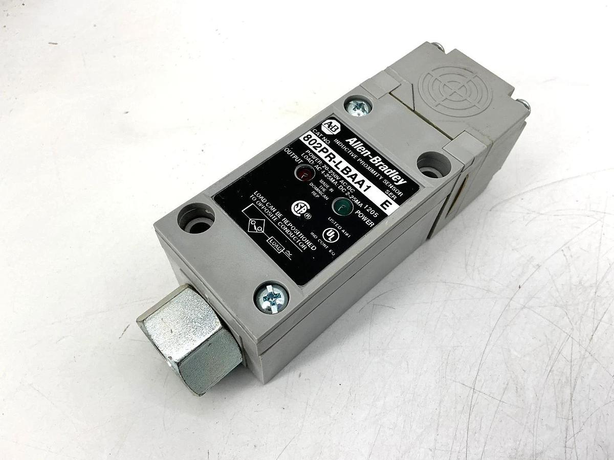 New Allen Bradley 802PR-LBAA1 Ser E Proximity Switch 1/2-14NPT 20-250V 50/60HZ