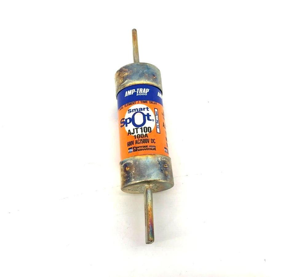 New Ferraz Shawmut Amp-Trap AJT100 Smart Spot Fuses 100A 600V Time Delay