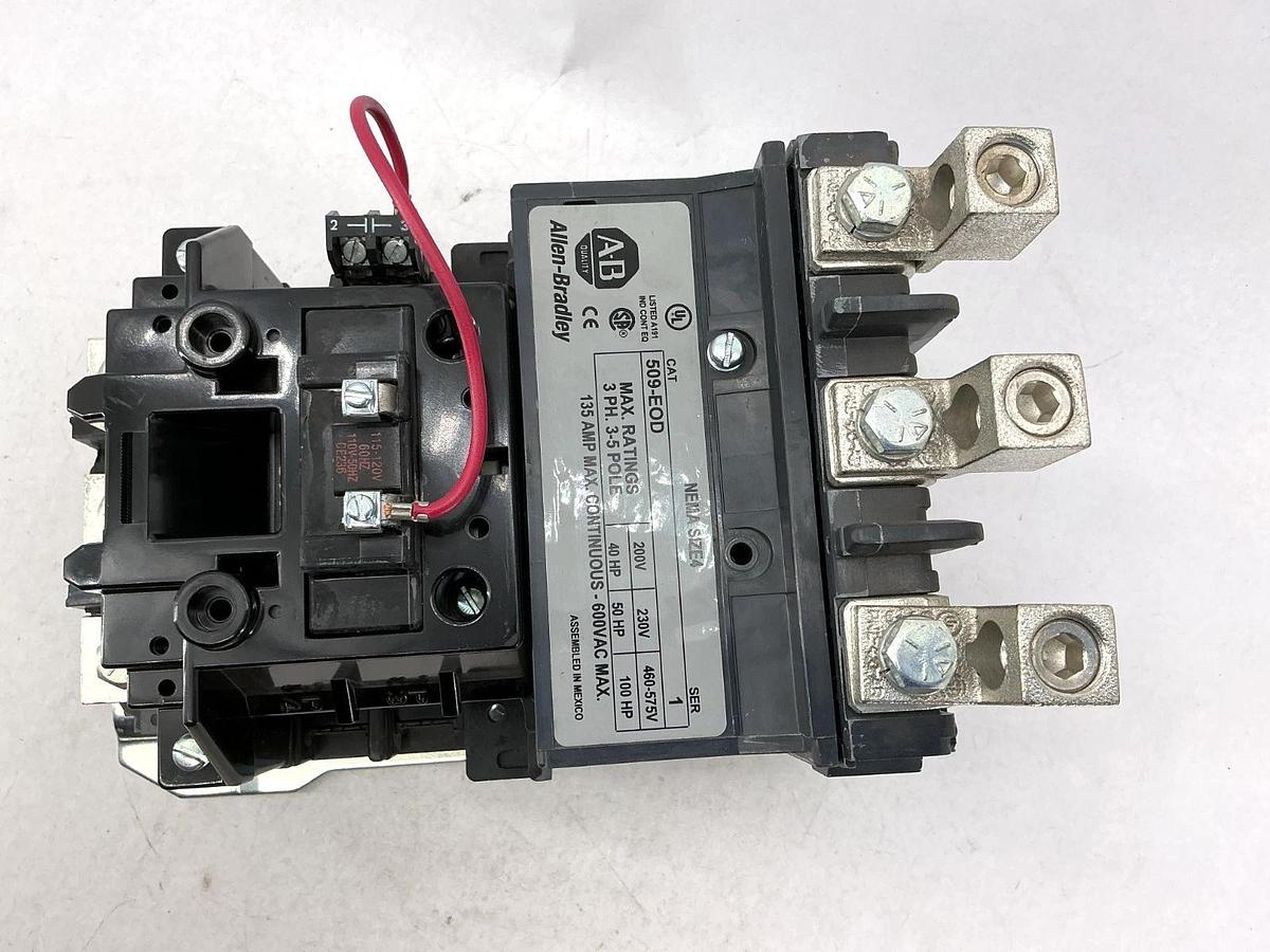 New Allen Bradley 509-EOD Ser 1 Non-Reversing Starter 3Ph 135A 110/120V 50/60HZ