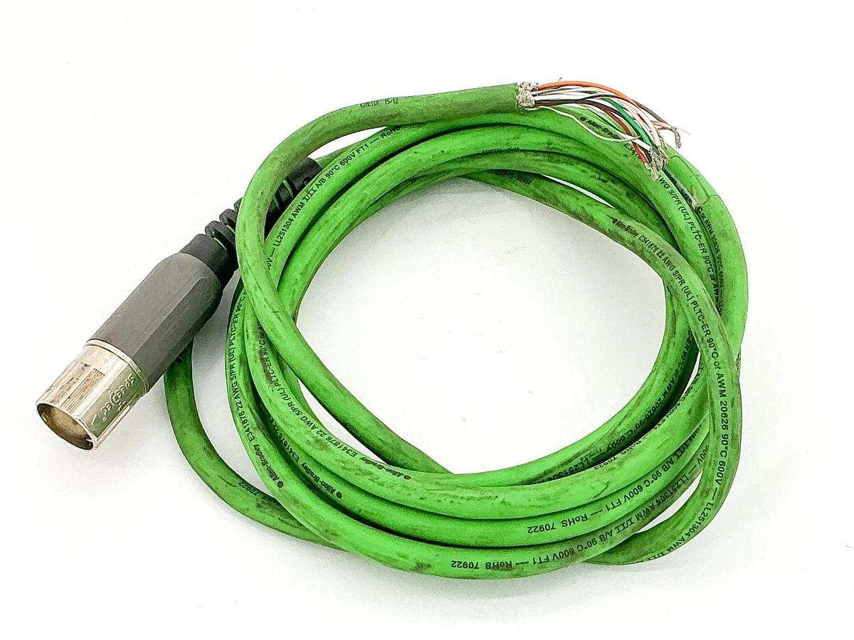 Used Allen Bradley 2090-CFBM7DF-CEAA04 Power Feedback Cable 600V 13' Ser.A