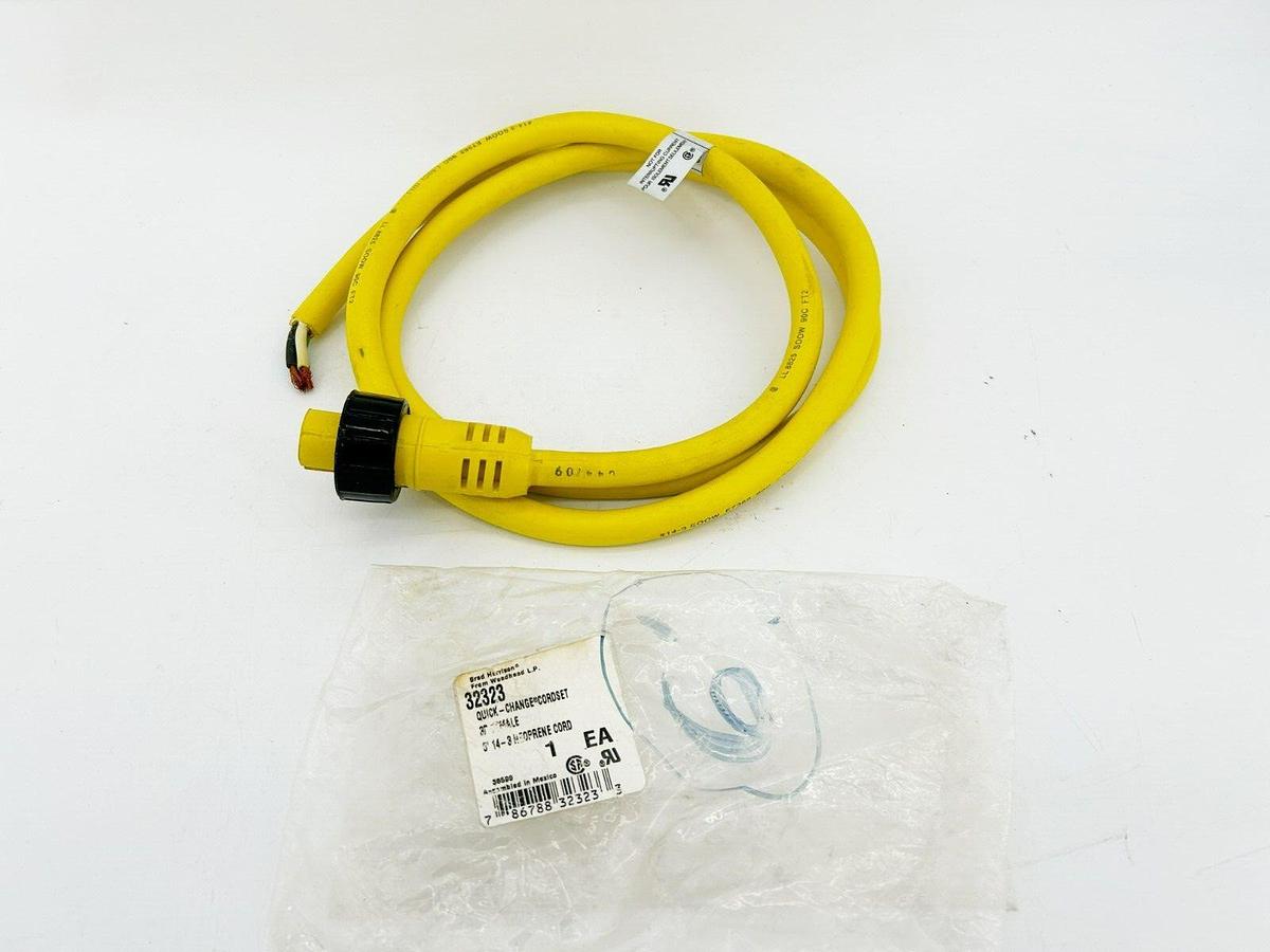 New Brad Harrison 32323 Female Cordset 3P 6FT. 18 A