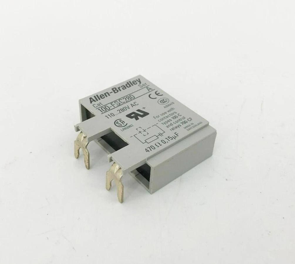 Used Lot of 2 AB Allen Bradley 100-FSC280 Ser. A Surge Suppressors 110-280VAC