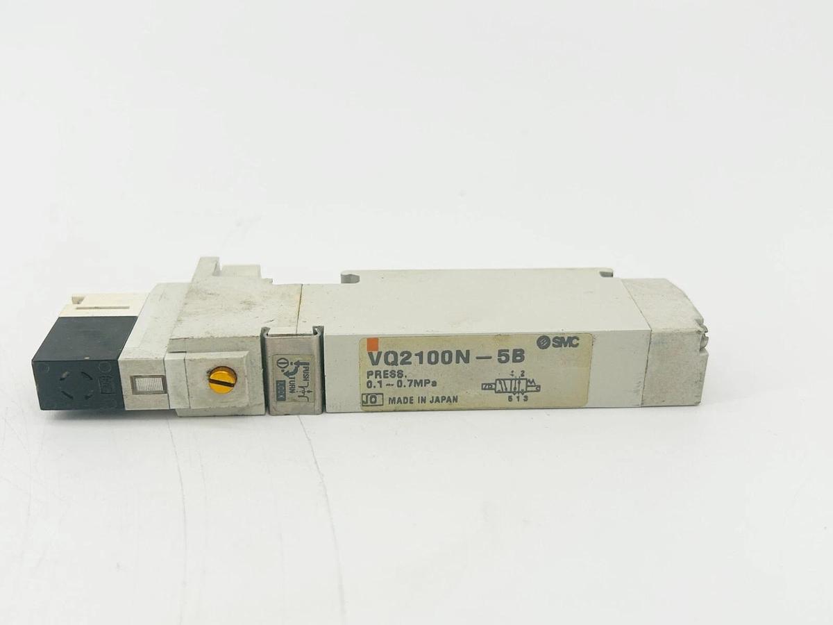 Used SMC VQ2100N-5B Pneumatic Solenoid Valve 24VDC Coil