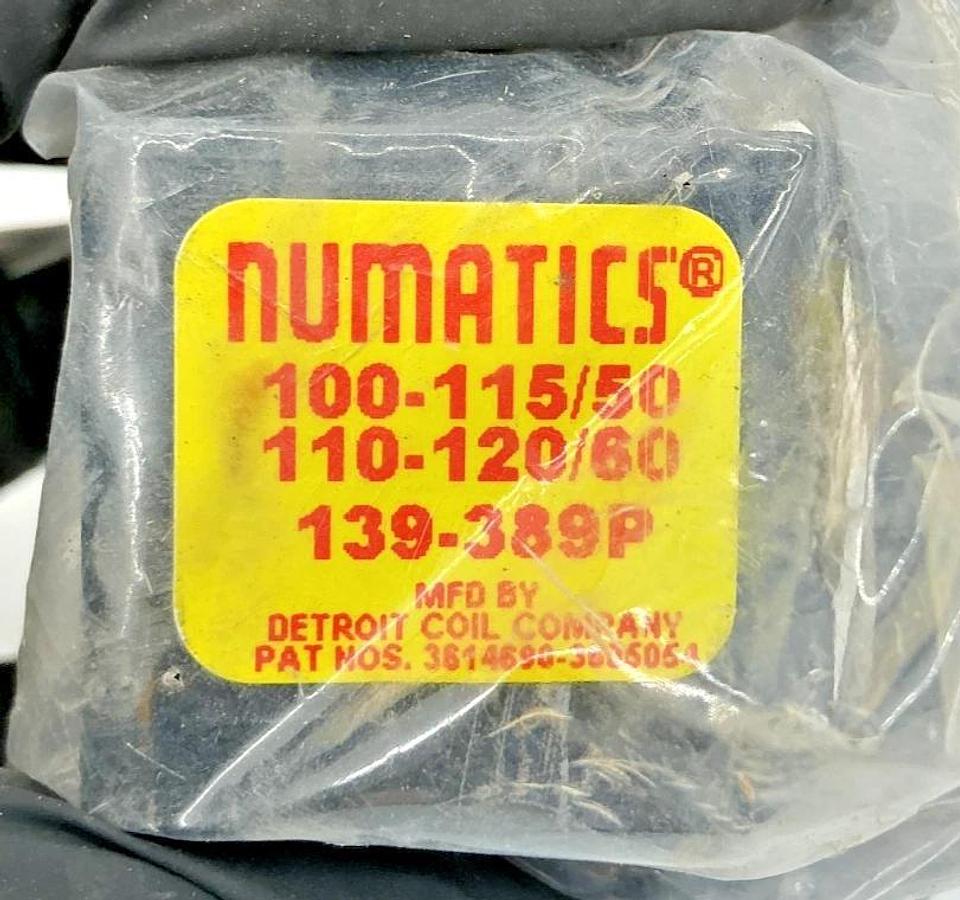 New Numatics 139-389P Coil 2-Wire 100/115/50 110-120/60 110/120V 50/60HZ 139389P