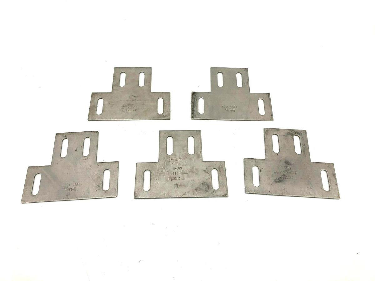 Lot of 5 New Cooper B-Line 9SS6-1863 Channel Reducer Plates 6" To 3" Width