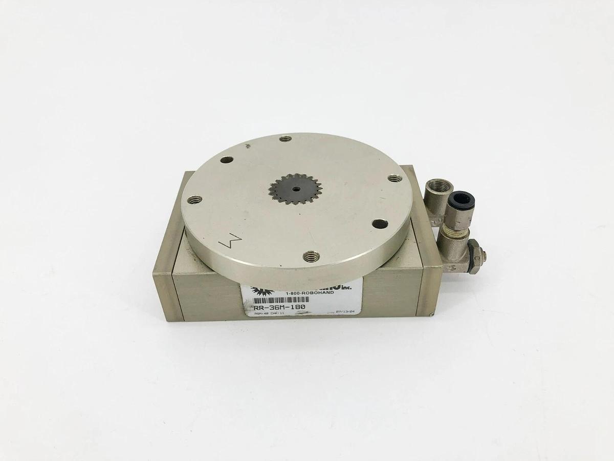 Used Robohand RR-36M-180 Rotary Actuator 180 Degree Rotation