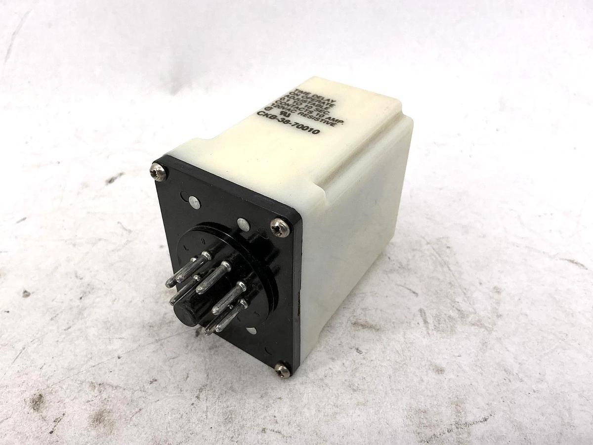New Potter & Brumfield CKB-38-70010 Time Delay Relay 0.1-10sec 10A 120V - No Box