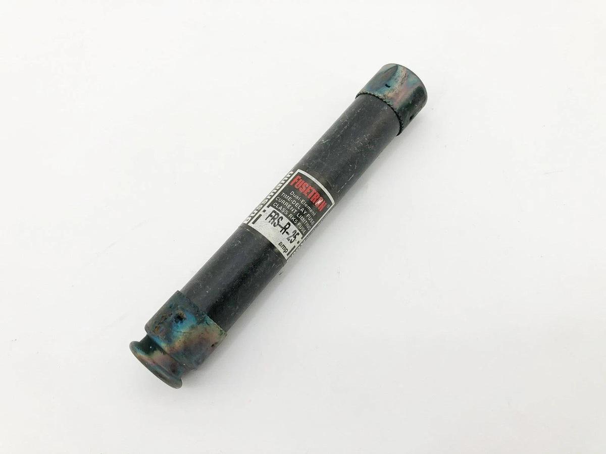 Used Lot of 3 Bussmann FRS-R-25 Time Delay Fuses 25A 600VAC Class RK5