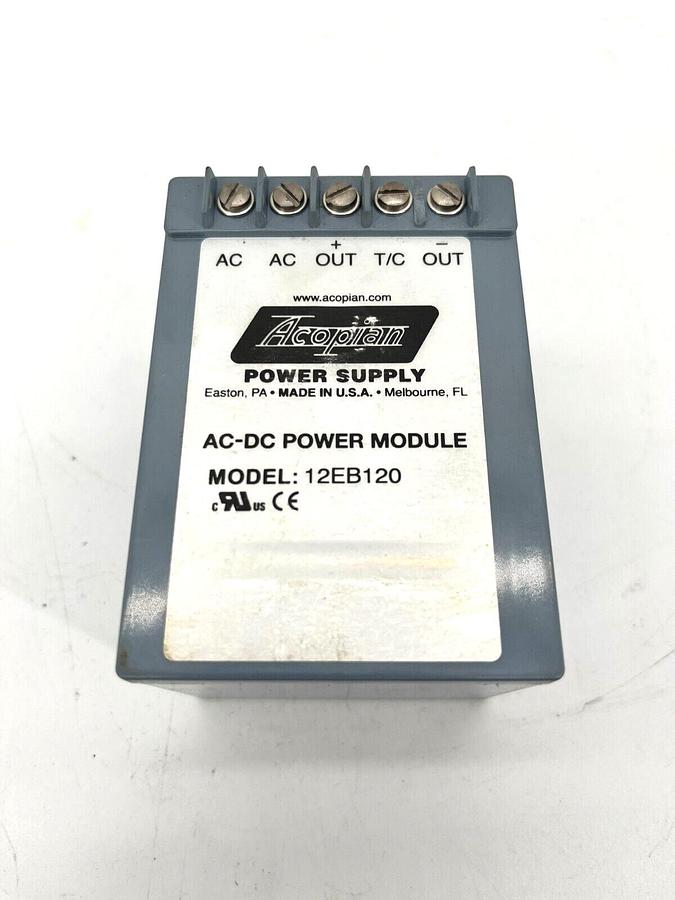 New Acopian 12EB120 AC-DC Power Supply Module 105-125V Input 12V Output