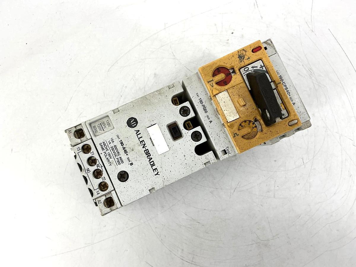 Used Allen Bradley 190-CPS40D Ser A Coordinated Protected Starter 110/120V 190-CPS40*