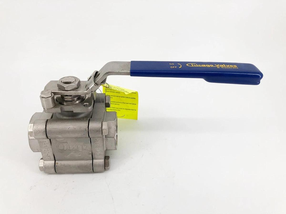 New Chicago Valves 796666RMMSW015 Ball Valve 1-1/2" CF8M - No Box