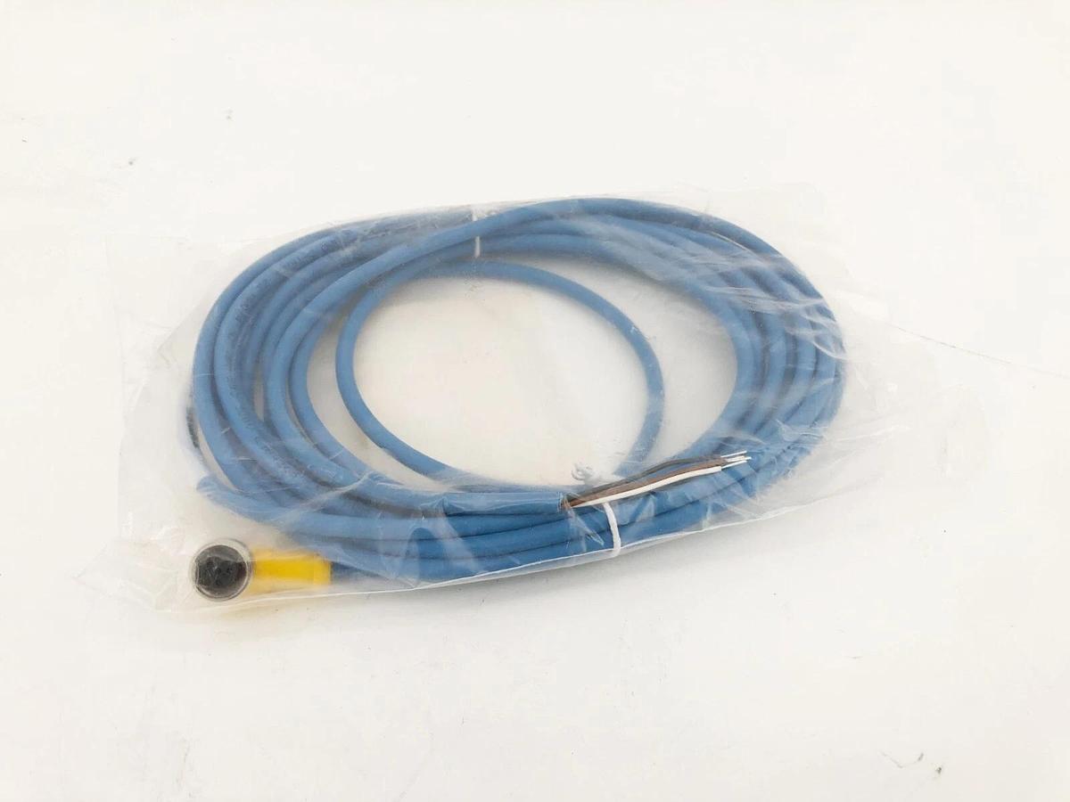 New Turck WK 4.41T-5/S90 Cordset Right Angle M12 Female 16FT. UX11527