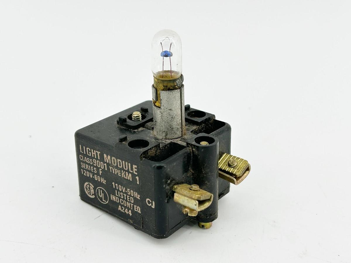 Used Square D 9001KM1 Light Module Control and Signaling Unit Block 30MM 120V