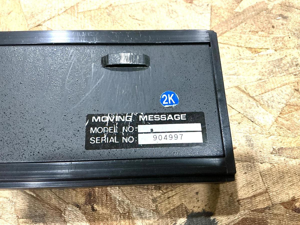 Used Beta-Brite 1040-1111 Electronic Color Message Display 12V MISSING REMOTE