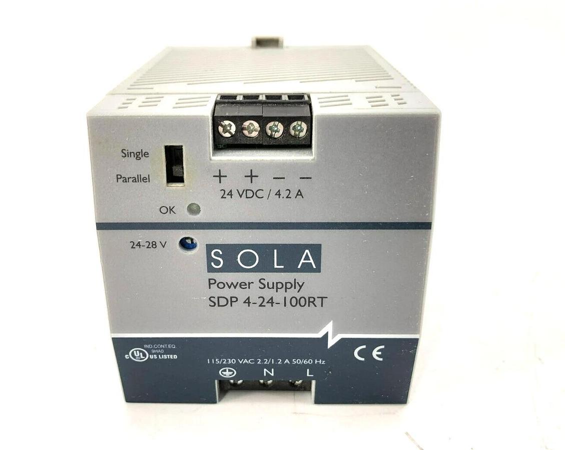 New SolaHD SDP 4-24-100RT Power Supply 24, 4.2A