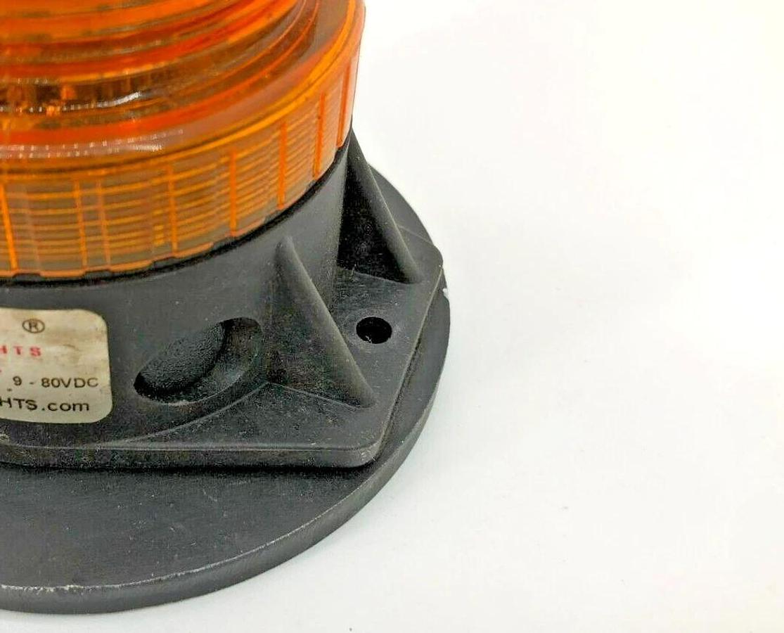 Used ESafety Lights B6L4PT LED Forklift Emergency Warning Light 9-80VDC 1/2"NPT Amber