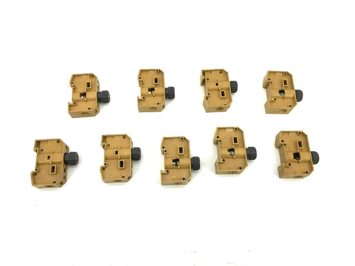 Used Lot of 9 Weidmuller SAKS4 Fuse Holders 16 A 400V