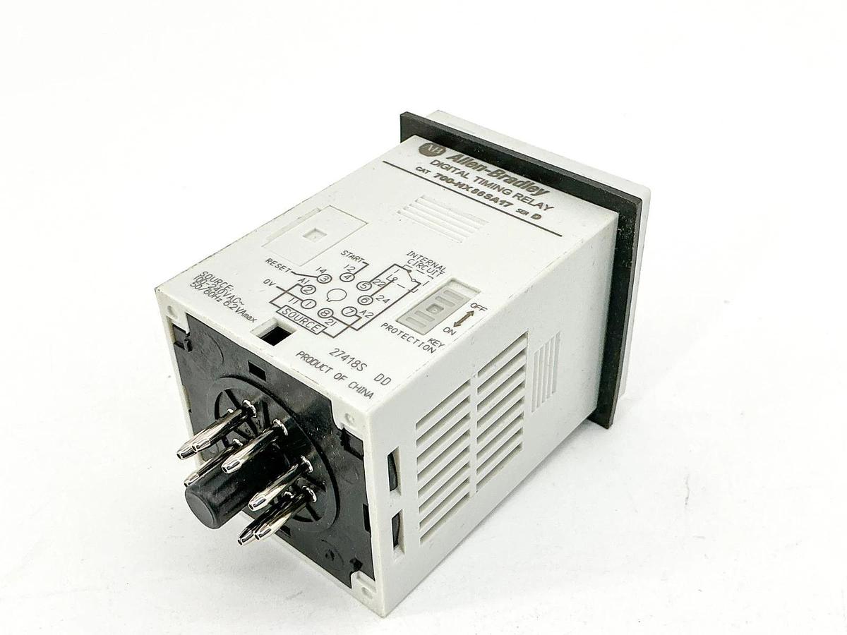 New Allen Bradley 700-HX86SA17 Digital Timing Relay 100-240VAC Ser.D - No Box