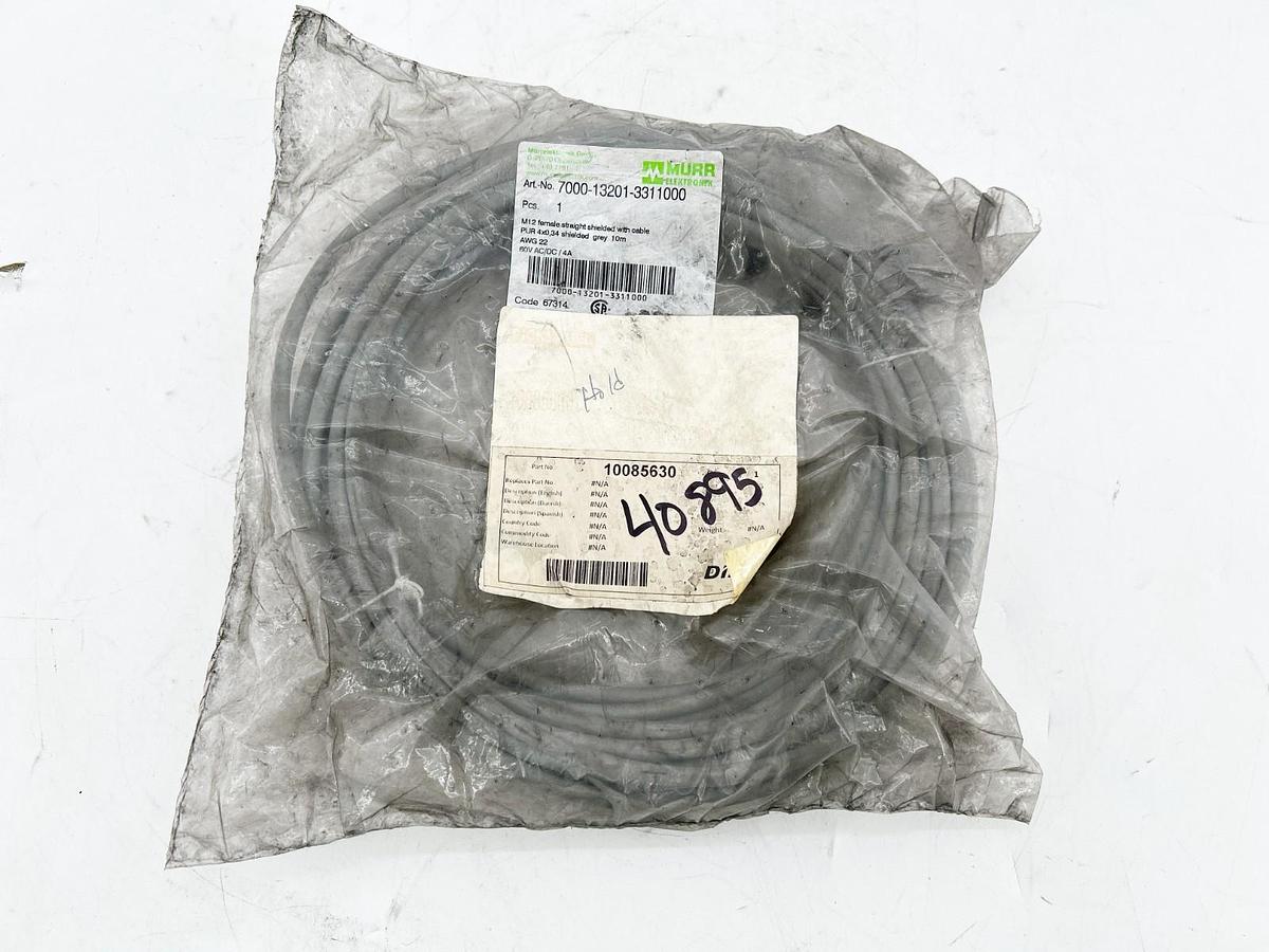 New Murr 7000-13201-3311000 Connection Cable 4P 32.8' Length 22AWG