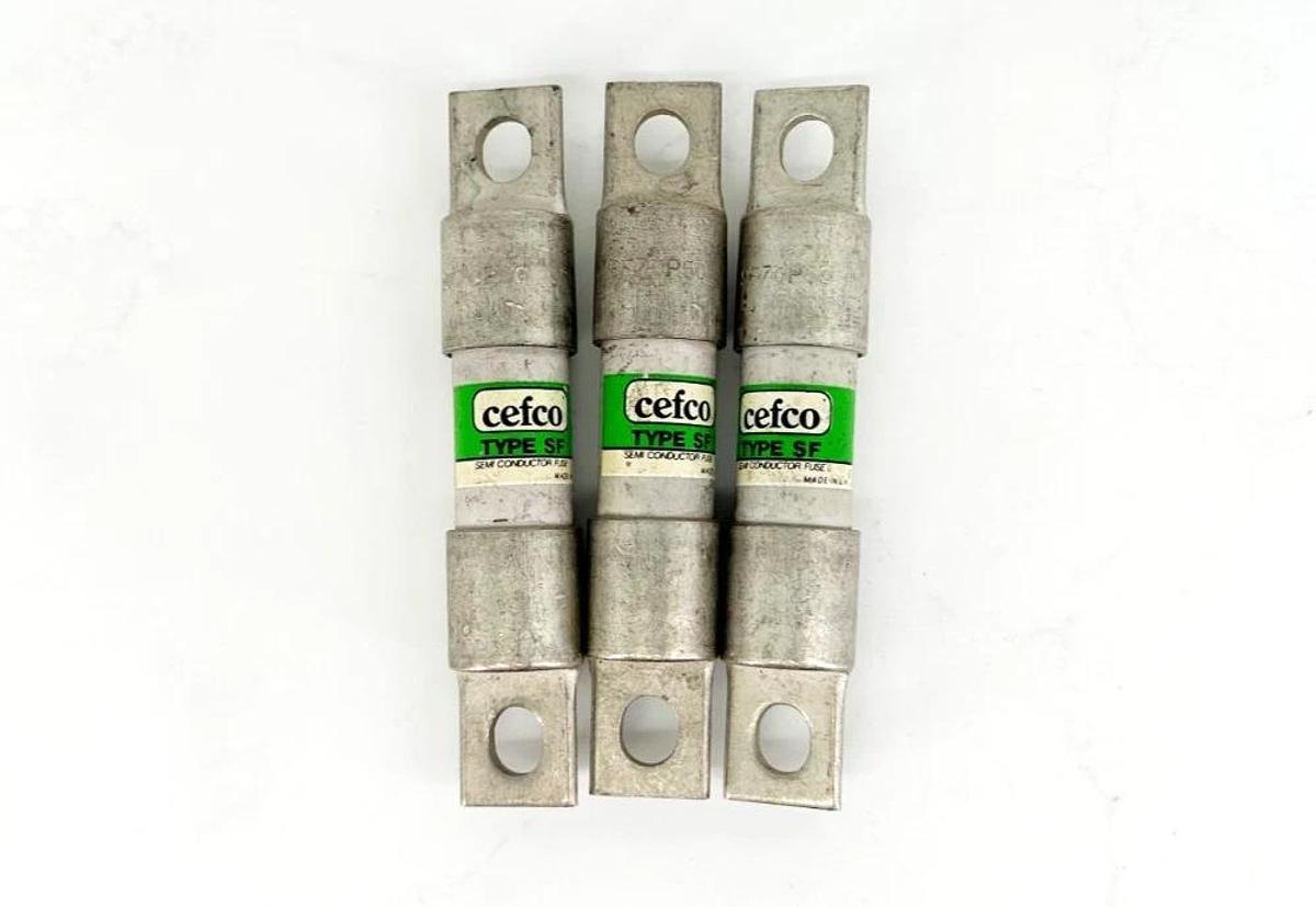 Lot of 3 New Cefco SF70P50 700V 50A Type SF Semi Conductor Fuse