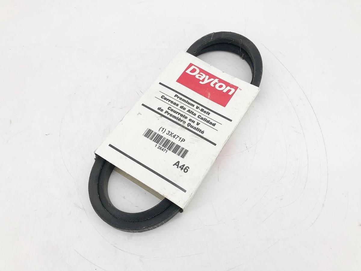 Lot of 3 Dayton New A-46 V-Belts 3X471 - No Box