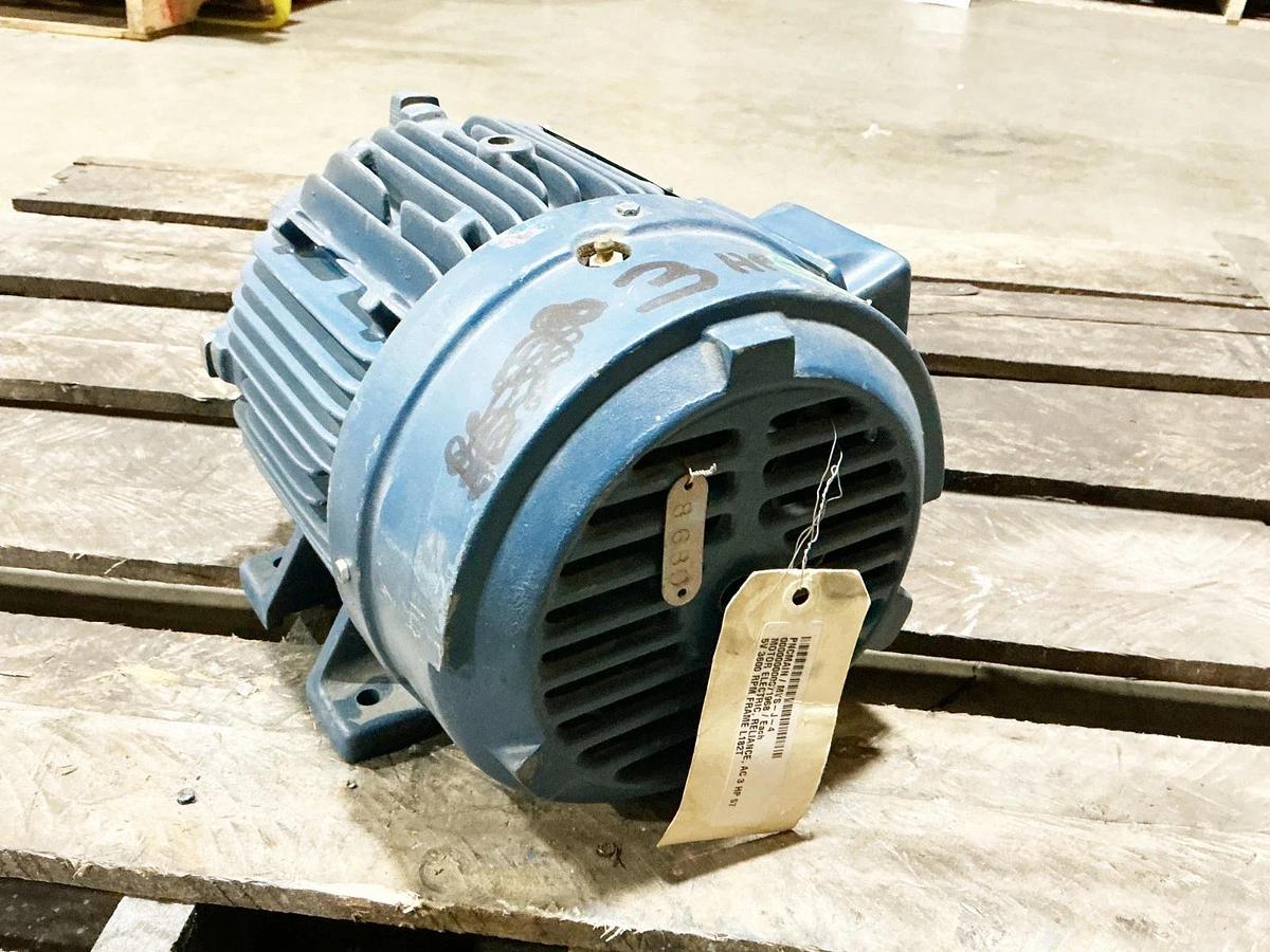 Used Siemens 1LA9182-2YK00 Induction Motor RGZESD 3HP 575V 3495RPM 3A 3 PH 60Hz
