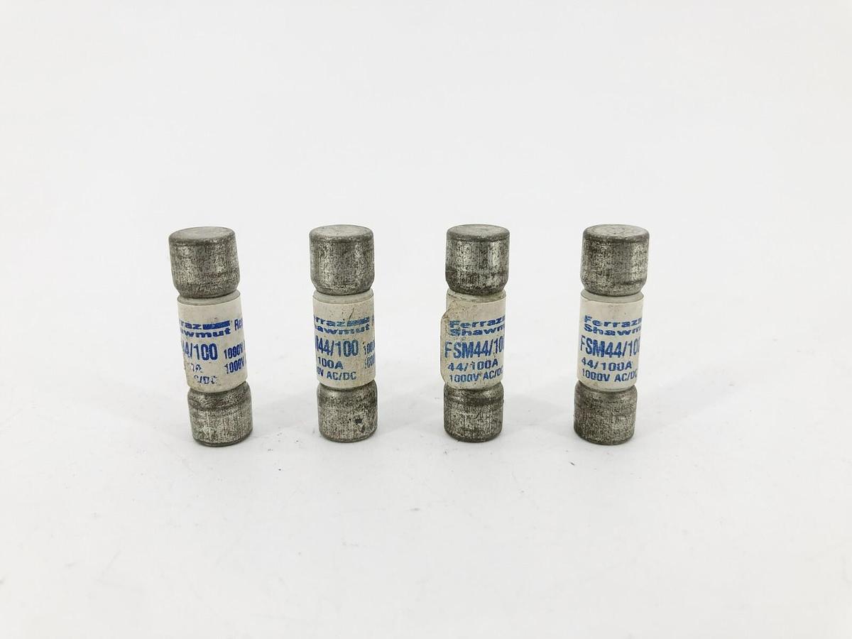 Lot of 4 New Ferraz Shawmut FSM44/100 Mini Fuses 0.44 A 1000VAC/DC