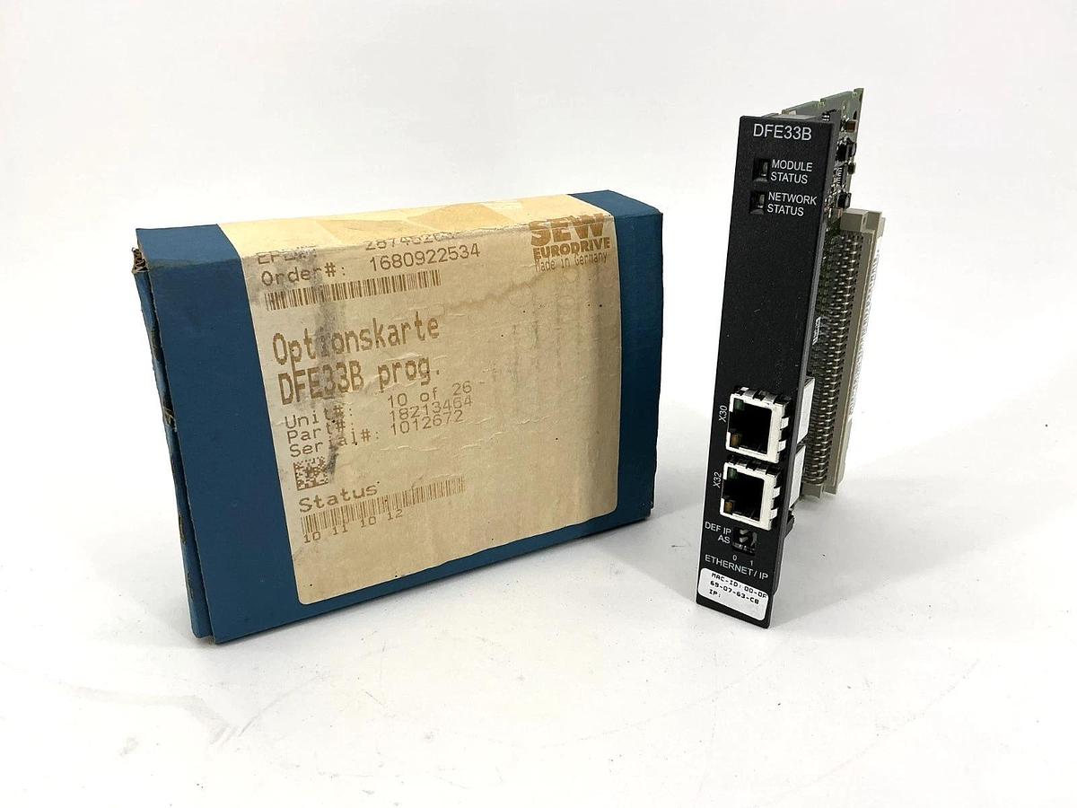 New SEW Eurodrive DFE33B Ethernet/IP Option Card 2 Ethernet Port 18213464