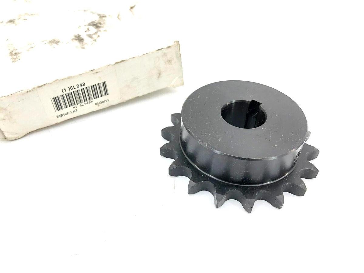 New Tsubaki 50B18F-1 HT Single Strand Sprocket 18 Teeth 3.92 OD 6L949