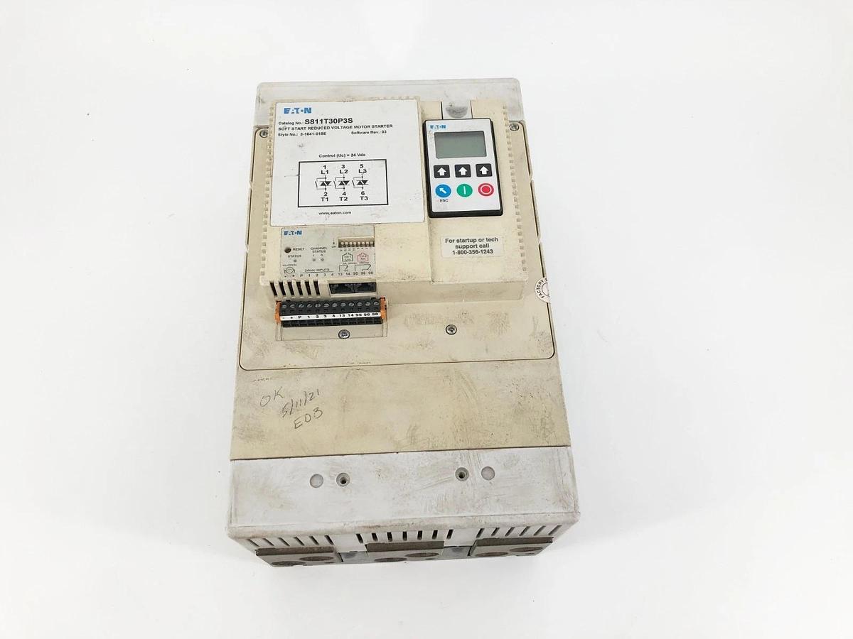 Used Eaton S811T30P3S Reduced Voltage Soft Starter 304A 3PH 600VAC Max 300HP