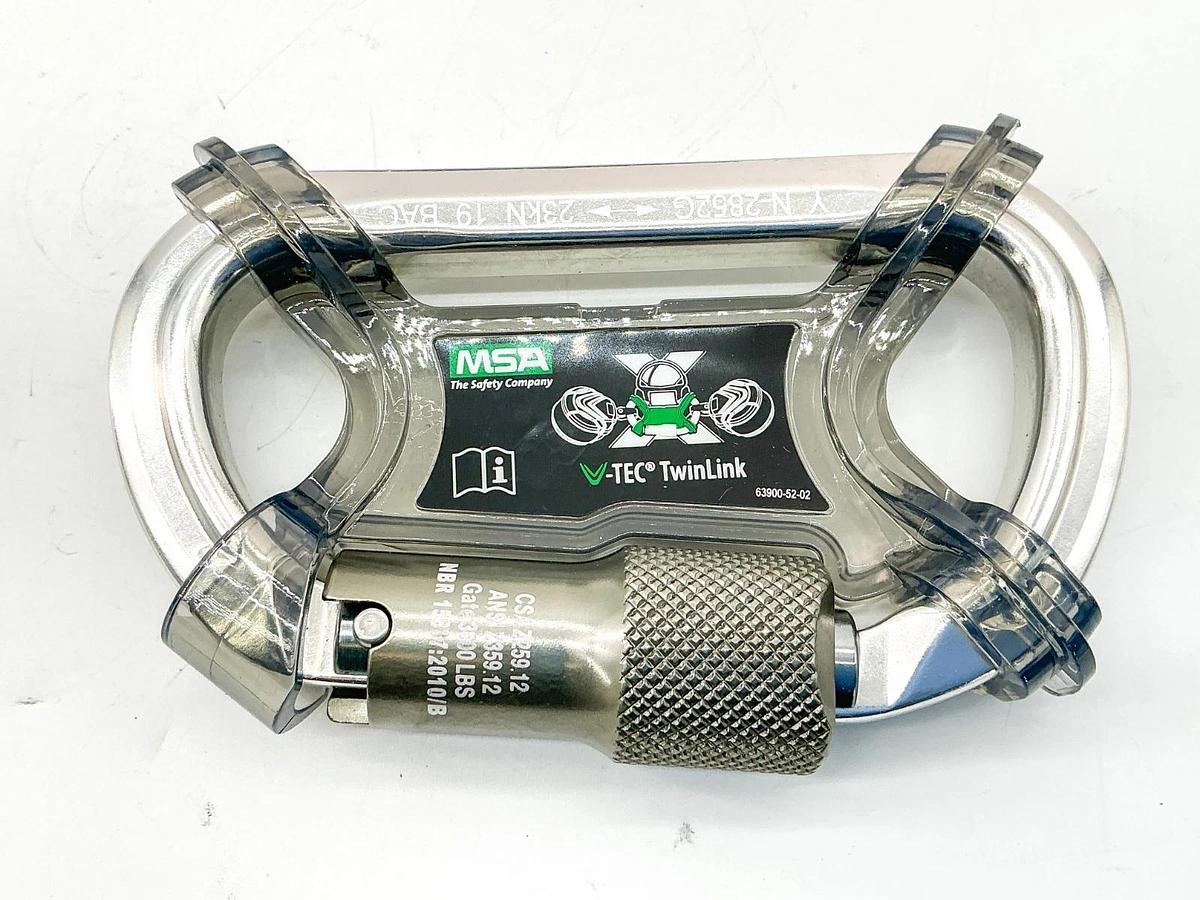 New MSA 63111-00A V-Tec Twin Mini PFL 6' Web SRL Twin-Leg Aluminum Rebar Hooks