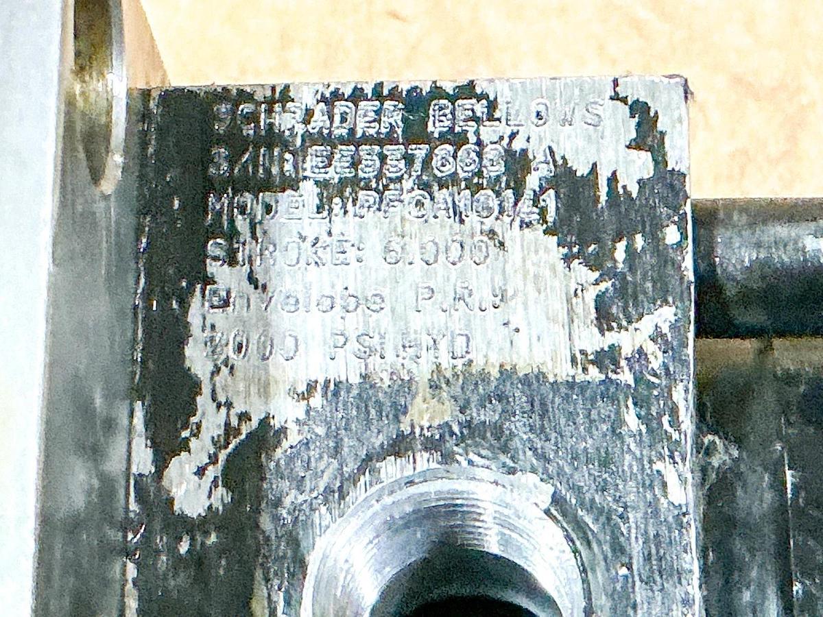 Used Schrader Bellows PFCA16141 6.000 Pneumatic Cylinder 3000PSI 6” Stroke PH-2