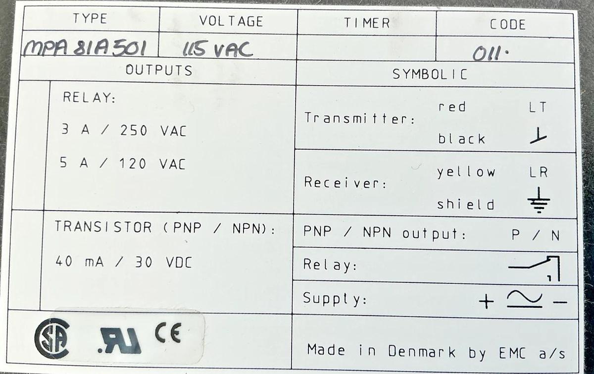New Telco MPA81A501 Multiplexed Amplifier 8CH 8 Individual Relays 115V