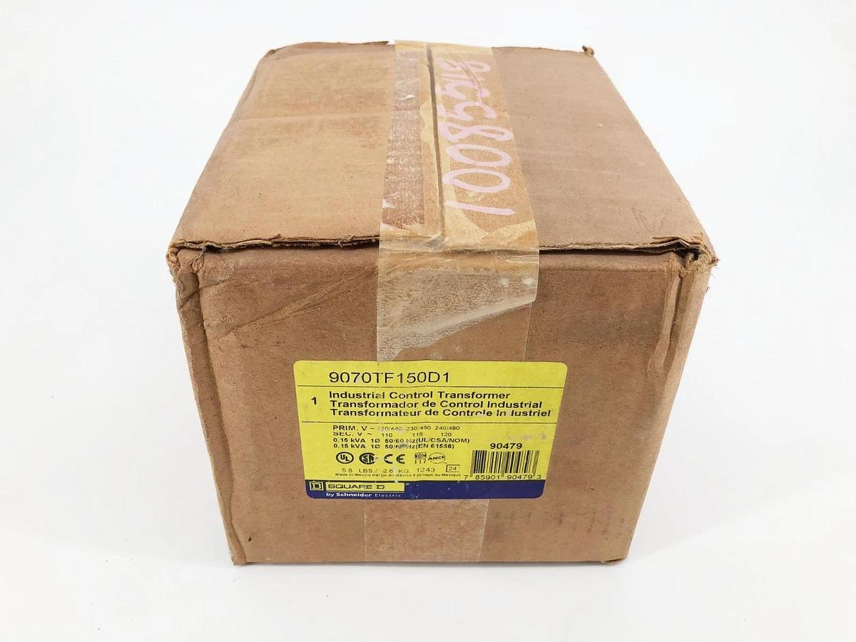 New Square D 9070TF150D1 Control Transformer 0.15kVA Prim 240/480 Sec 120 Sealed