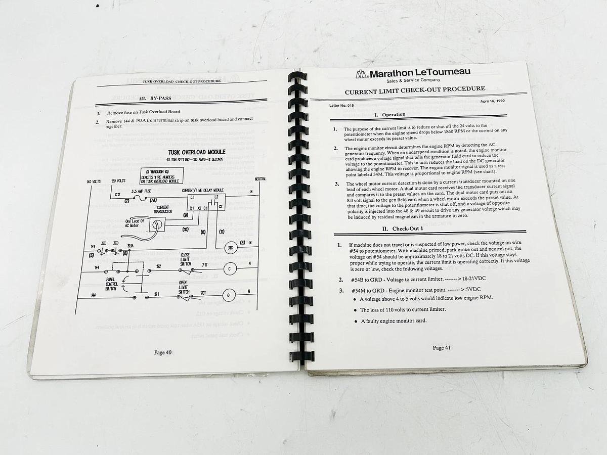 Used LeTourneau Troubleshooting Manual 2594 2694 2794 F-804