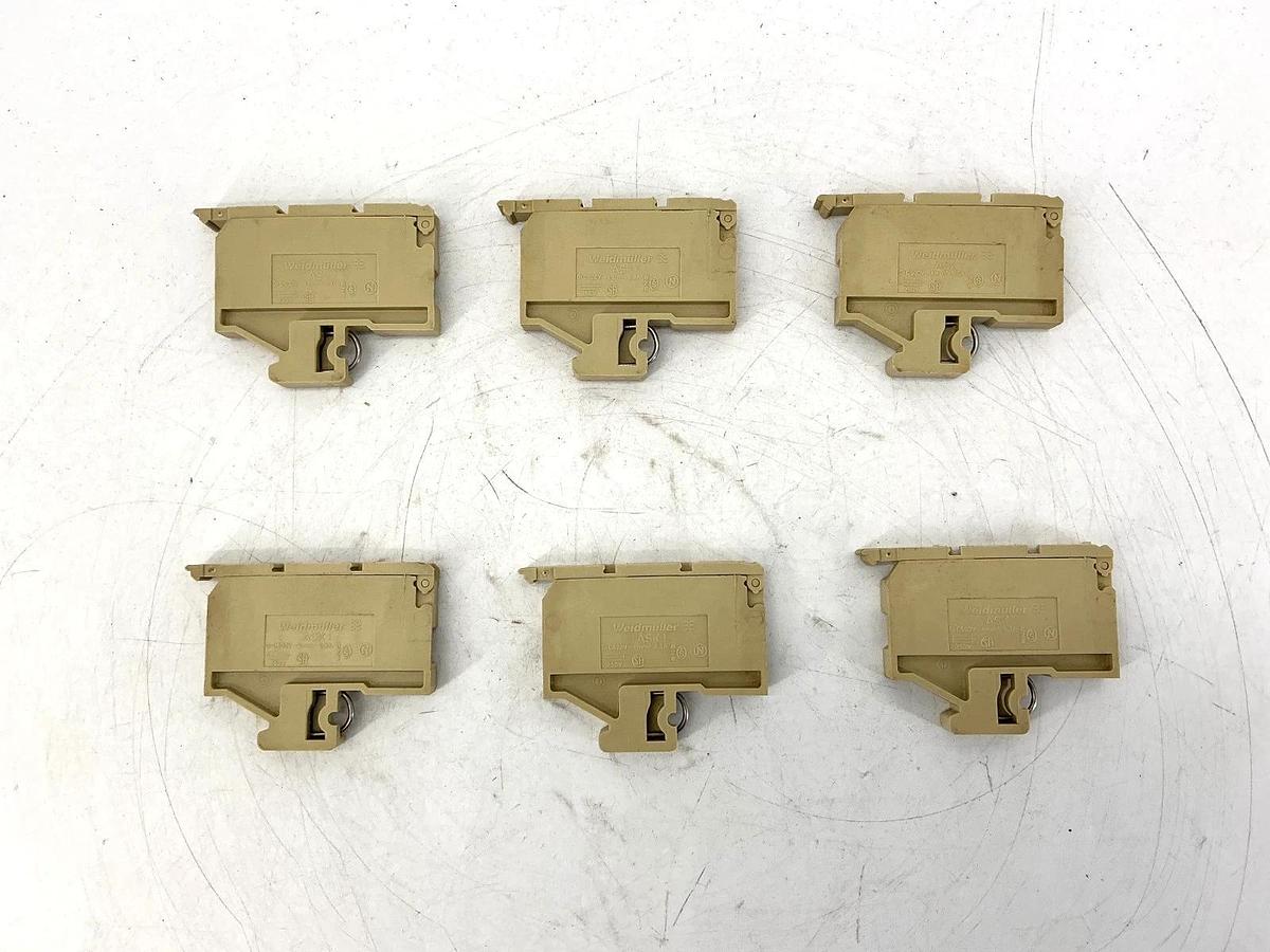 Used Lot of 6 Weidmuller ASK-1 Fuse Holding Terminal Block 6.3A 250V ASK1