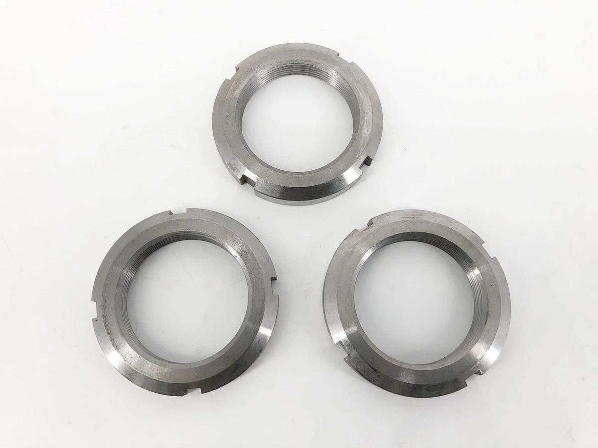Lot of 3 New KM9 Locknuts 56x65x10mm Thread M45 x 1.5m DIN 981 - No Box